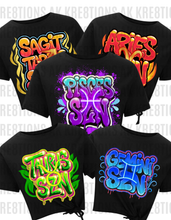 Load image into Gallery viewer, Zodiac SZN Graffiti Tees