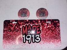 Load image into Gallery viewer, Custom Metal License Plate + Car Coaster Set
