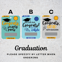 Load image into Gallery viewer, Graduation Money Holder Card