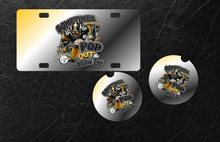 Load image into Gallery viewer, Custom Metal License Plate + Car Coaster Set