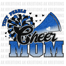 Load image into Gallery viewer, Pearls Cheer Mom Shirt