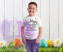 Load image into Gallery viewer, Color Me Tee w/ Personalized Easter Egg