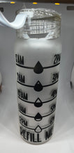 Load image into Gallery viewer, Fueled by Bad Words Glass Water Bottle