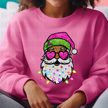 Load image into Gallery viewer, Pink &amp; Green Santa Shirt
