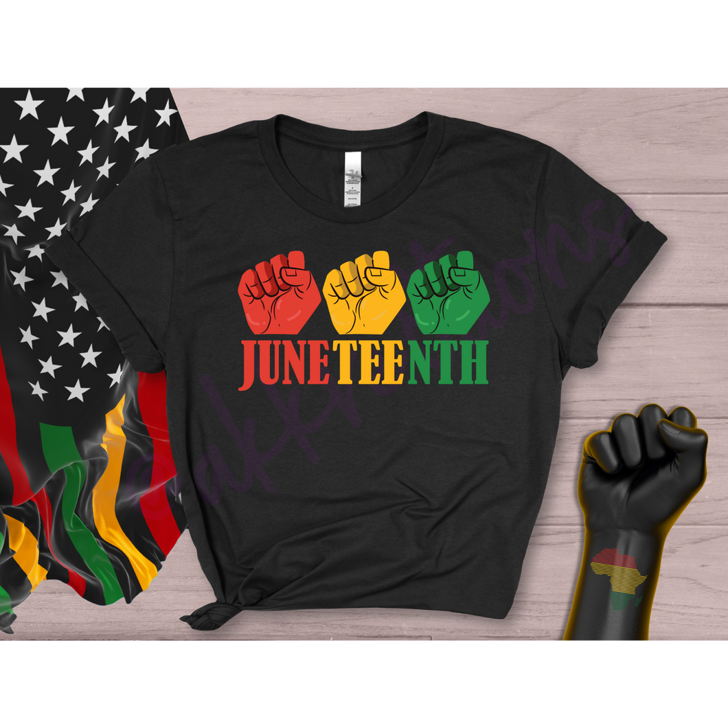 Juneteenth Fist Tee