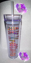 Load image into Gallery viewer, Acrylic Skinny Tumbler
