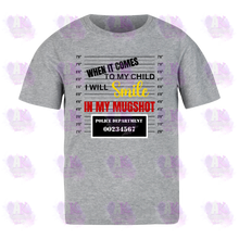 Load image into Gallery viewer, My Grandchild.....Smile in My Mugshot Tee
