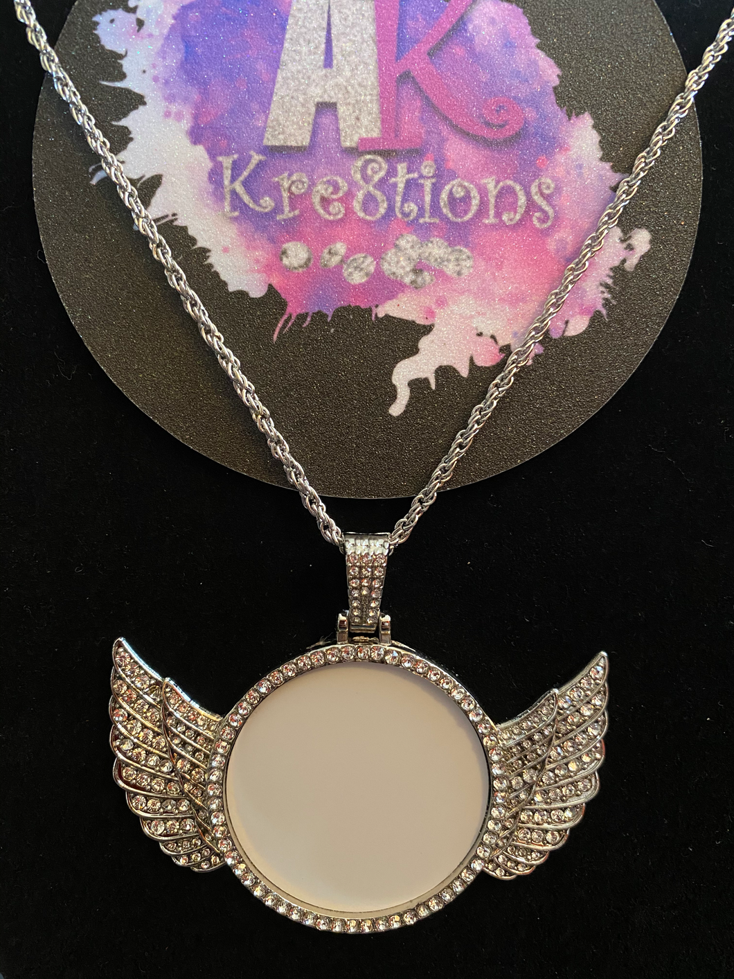 Angel Wing Bling Necklace