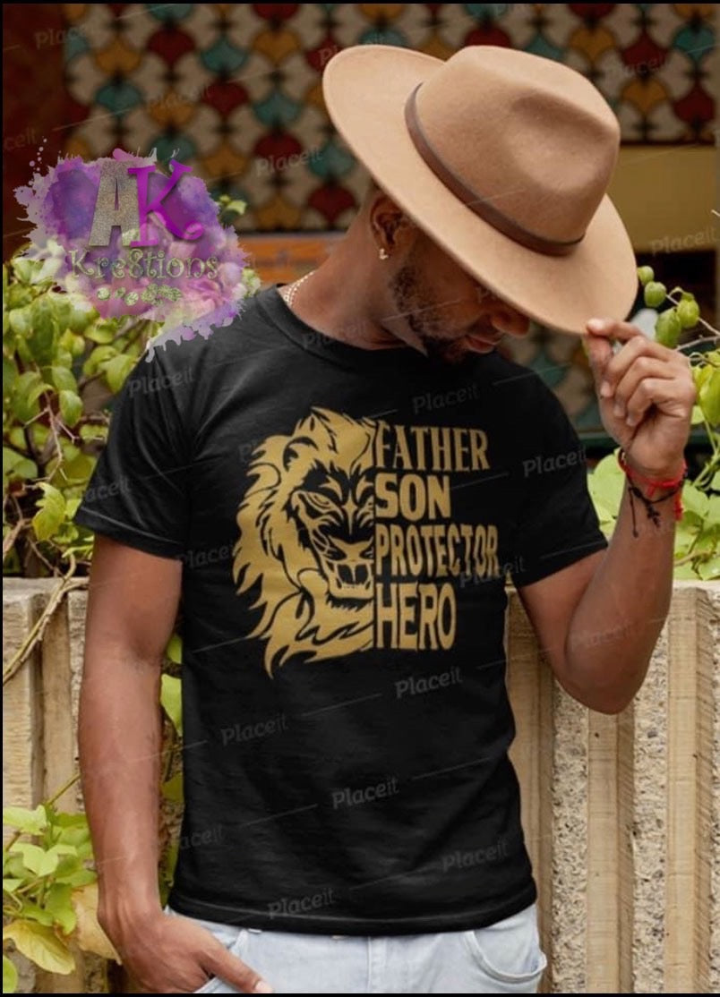 Lion (Father Son Protector Hero) Shirt