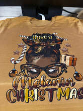 Load image into Gallery viewer, Melanin Christmas Tee
